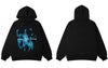 Hip Hop Vintage Hoodie Streetwear Y2K Grunge Shadow Print Punk Gothic Hooded Sweatshirts Harajuku Loose Cotton Clothes