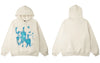 Hip Hop Vintage Hoodie Streetwear Y2K Grunge Shadow Print Punk Gothic Hooded Sweatshirts Harajuku Loose Cotton Clothes