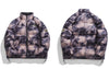 Hip Hop Winter Jacket Parkas Streetwear Tie Dye Camouflage Padded Coat Mens Harajuku Casual Thick Warm Jackets Outwear