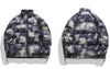Hip Hop Winter Jacket Parkas Streetwear Tie Dye Camouflage Padded Coat Mens Harajuku Casual Thick Warm Jackets Outwear