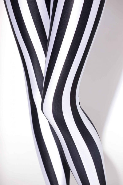 Drop ship S-4XL Women Black and white stripes Leggings MIlk Leggings Galaxy leggings Plus Size girl Leggings