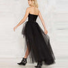 Hirigin 2022  Women Black Dovetail Long fluffy Tulle Tutu Bride Sexy Floor Length Long Maxi Tutu Dress High Waist Dress