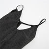 Women's Fitted Detail Back Detail Fitted Sleeveless Evening Short Dress