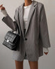 Holiwind 2022 Plaid Blazer Jacket Women Spring Autumn Long Sleeve Casual Slim Blazers Khaki Woman Coats Elegant Office Lady
