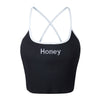 Honey Letter 2022 Summer Sexy Crop Tops Women Knitted Tank Top Cropped Vest Female Strap Slim Short Crochet Camisole Feminino