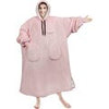 Hoodies Blankets Women Winter Oversized Sweatshirt Giant TV Blanket Sweatshirts Hoodie Warm Flannel Hoodies Blanket with Sleeves