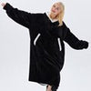 Hoodies Sweatshirt Women Wearable Long Fleece Giant TV Blanket Winter Warm Oversized Flannel Hoodies Blanket with Sleeves Hoody