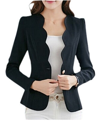 Hot Autumn casual jackets women slim short design suit jackets office women coat clothing