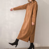 Dresses For Women Winter 2022   Temperament Loose Dress With Hooded Collar Simple Khaki Pure Color Long Sleeve