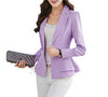 Hot Fashion Jacket Blazer Women Suit Foldable Long Sleeves Lapel Coat Candy Color Blazer Single Button  Blazers Jackets