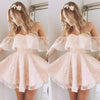 Hot Fashion Women Lace Chiffon Off Shoulder Ruffles Dress Party Bridesmaid Sweet Strapless Mini Dresses