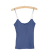 Hot Knit Tank Tops Women Camisole Vest Simple Stretchable V Neck Slim Sexy Straps Tank