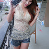 Hot New Slim Lace Tank Women Sexy Perspective Vest Bralette Bustier Nylon V Collar High Quailty Sleeveless Garment