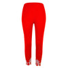 Hot S-5XL Plus Size Leggings Woman Sexy Lace Patchwork Hole Slim Print Women Mid-calf Trousers White Red Sweet Pencil Leggings