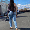 Jean Outfits For Women Sexy High Elasticity Stretchy Skinny Back String Eie Jeans Full Length Women Leisure Jeans