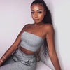 Hot Sale Summer Fashion 2022 New Arrival Sexy Sleeveless Backless Nude Black White Red Bodycon High Street Women Tops Crop Camis