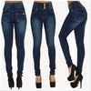 Women High Waist Slim Skinny Jeans Female Ladies Stretch Pencil Denim Long Pants Outfits 4 Colors