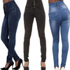 Women High Waist Slim Skinny Jeans Female Ladies Stretch Pencil Denim Long Pants Outfits 4 Colors