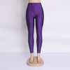 Hot Selling 2022 Plus Size Fluorescent Color Women Leggings Elastic Leggings Multicolor Shiny Glossy Leggings Trousers Women