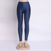Hot Selling 2022 Plus Size Fluorescent Color Women Leggings Elastic Leggings Multicolor Shiny Glossy Leggings Trousers Women