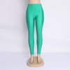 Hot Selling 2022 Plus Size Fluorescent Color Women Leggings Elastic Leggings Multicolor Shiny Glossy Leggings Trousers Women