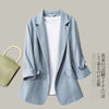 Selling Blazers Spring Summer Women's Jacket 2023 Chic OL Slim Blazer Femme Elegant Single Button Blue Black Office Suit