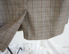 Selling 2022 Retro lattice stripes long suit jacket half skirt suit ladies  casual suit + skirt two piece set  A