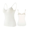 Hot Sold Fashion Women Camisole With Built In Shelf Bra Adjustable Spaghetti Strap Vest White Soft Tank Casual Top Nude Lady
