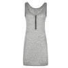 Hot Summer Casual Women Fashion Zipper Vest Dresses Sleeveless Strap Sundress Slim Sexy Party Bodycon Short Dress WS8585o