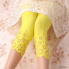 Hot Summer Style Women Floral Leggings Hollow Out Flower Lace Leggings Female Short Leggings Pants Safty