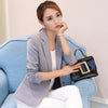 Hot Women Long Sleeve Single Button Blazers Outwear 2022 Spring Autumn Elegant  Style Pink Female Black Suit Blazers Y863