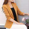 Hot Women Long Sleeve Single Button Blazers Outwear 2022 Spring Autumn Elegant  Style Pink Female Black Suit Blazers Y863