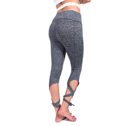 Hot Women Sporting Leggings Fitness High Waist Elastic Ballet Dancing Bodybuilding Female Leggings Bandage Cropped Pants