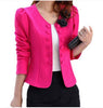 Hot Women's Fashion Slim Jacket Suit Blazer Long Sleeve Short Coat Outerwear