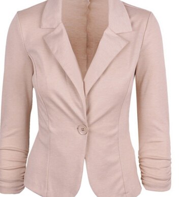 Hot selling  Womens Blazer Jacket Long Sleeve Candy Button