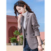 Houndstooth Blazer Women Spring And Autumn 2023 Casual  ladies Woolen Suit Jacket Female Design Sense CardigaElegant Blouser