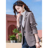 Houndstooth Blazer Women Spring And Autumn 2023 Casual  ladies Woolen Suit Jacket Female Design Sense CardigaElegant Blouser