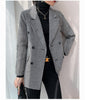 Houndstooth suit jacket ladies 2022 spring Korean loose retro British style jacket