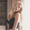 Hrners Sexy Satin Crop Tops Women 2022 Wireless Bralette Crochet Top Spaghetti Strap T-shirt Cropped With Chest Padded Camisole