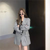 Hstar Sequin Fried Street Small Suit Women's Spring Autumn Korean Loose Design Blazer 2023 Drape Jacket Office Lady
