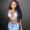 Hugcitar 2022 Halter Backless Canale Solid Bandage Sexy Crop Top Autumn Winter Women Fashion Party Club Streetwear Outfits Camis