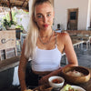 Hugcitar chains spaghetti straps neon green Canale patchwork sexy camis 2022 summer women club party streetwear female crop top