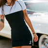 cotton spaghetti straps slash neck Embroidery split sexy bodycon dresses 2022 summer women fashion party mini dresses
