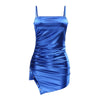 spaghetti straps button bodycon dresses 2022 women split sexy fashion summer dresses