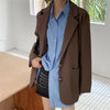 HziriP Autumn OL Casual Women Blazers Stylish  2022 Lady OL Loose Chic Elegant Work Wear High Street Coats