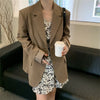 HziriP Casual Blazers Women Khaki Plus Size Stylish Elegant Formal Loose-Fitting High Street 2022 Chic Autumn Lady Gentle Coats