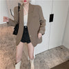 HziriP Casual Femme Blazers Pure Color 2022 OL Autumn Women Elegant Slim OL Streetwear Chic Lady Loose Mujer Jackets
