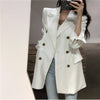 HziriP Chic Large Size Black 2022 Slim All Match Streetwear Women Autumn Office Lady Blazers Loose Casual Elegance Tops