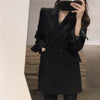HziriP Chic Large Size Black 2022 Slim All Match Streetwear Women Autumn Office Lady Blazers Loose Casual Elegance Tops