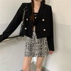 HziriP Korea All Match Women Slim Coats Normcore Chic Elegant Full Sleeves Spring Solid Casual Streetwear Blazers